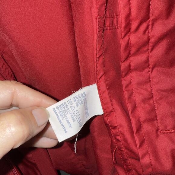 2003 Vintage Tommy Hilfiger Women’s Track Suit Sz M Maroon & Navy Stripe - Picture 12 of 15